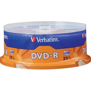 25PK DVD-R 4.7GB 16X BRANDED SURFACE SPINDLE     R