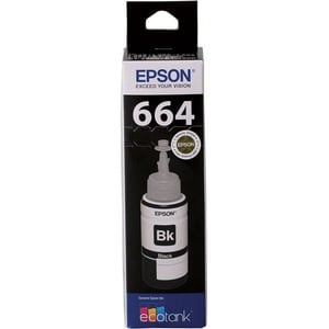 Epson T664 - EcoTank - Black Ink Bottle - Inkjet - Black - 4000 Pages