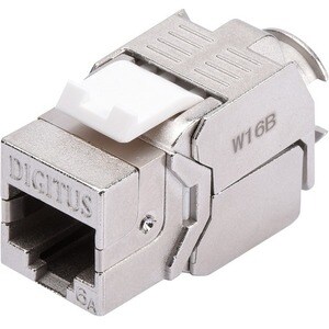 DIGITUS Professional Network Connector - 24 Pack - 1 x RJ-45 Network Female - Shielding - Silver