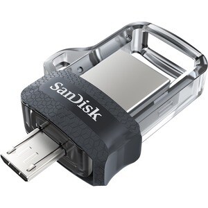 SANDISK ULTRA DUAL DRIVE M3.0 128GB GREY/SILVER 130 MB/S