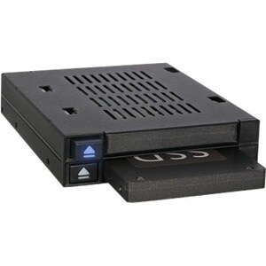 Icy Dock FlexiDOCK MB522SP-B Drive Enclosure for 3.5" - Serial ATA/600 Host Interface Internal - Black - 2 x Total Bay - 2