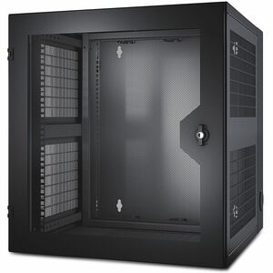 APC by Schneider Electric NetShelter WX 13U Wall Mountable Rack Cabinet for Networking, Airflow System - 482.60 mm Rack Wi
