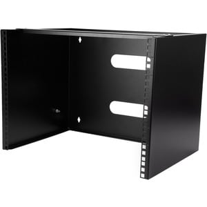 StarTech.com 8U Wall Mount Rack, 14in Deep, 19 inch Wall Mount Network Rack, Wall Mounting Patch Panel Bracket for Switch/