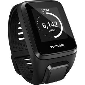 TomTom Spark 3 GPS Watch - Black Body Color - Accelerometer, Motion Sensor, Gyro Sensor, Digital Compass - Sleep Quality, 