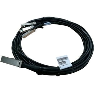 HPE X240 QSFP28 4xSFP28 3m Direct Attach Copper Cable - 9.84 ft QSFP28/SFP28 Network Cable for Network Device, Switch - Fi