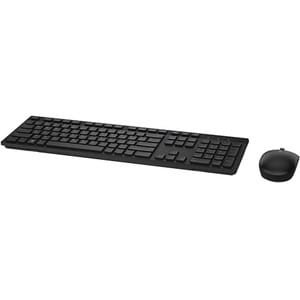 Dell-IMSourcing Wireless Keyboard and Mouse- KM636 (Black) - USB Wireless RF - Black - USB Wireless RF - Optical - QWERTY 
