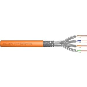 Digitus Cat.7 S/FTP Verlegekabel, 500 m, Duplex, Dca-s1a,d0,a1. Kabellänge: 500 m, Kabelstandard: Cat7, Kabelschirmung: S/