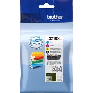 Brother LC3219XLVALDR High Yield Inkjet Ink Cartridge - Black, Cyan, Magenta, Yellow - 4 / Pack - 3000 Pages Black, 1500 P