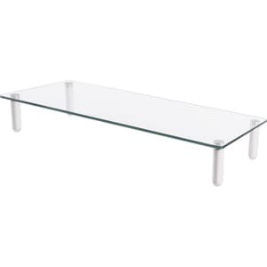 Digitus Monitor Riser - 20 kg Load Capacity - 8 cm Height x 56 cm Width x 21 cm Depth - Desktop - Plastic, Tempered Glass,