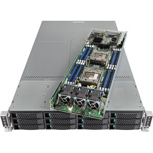 Intel Server System MCB2312WHY2 2U Rack Server - 2 Xeon E5-2660 v4 2 GHz - 256 GB RAM - 3.40 TB SSD - (4 x 800GB, 1 x 200G