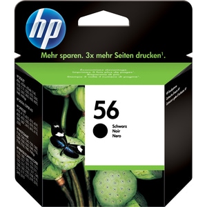 HP 56 Tintenstrahl Tintenpatrone - Schwarz - Originaler Pack - Tintenstrahl - 520 Seiten