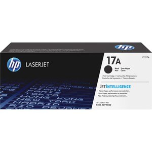 HP Toner LaserJet Original 17A Preto. Rendimento da página de toner preto: 1600 páginas, Cor(es) dos cartuchos de impressã