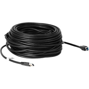 Vaddio 30m Active USB 3.0 Type-A to Type B - M/M Cable - 98.43 ft USB Data Transfer Cable for Camera - First End: 1 x USB 
