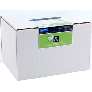 Dymo Address Label - 89 mm Width x 36 mm Length - Rectangle - White - Paper - 260 / Roll - 24 / Box - Self-adhesive