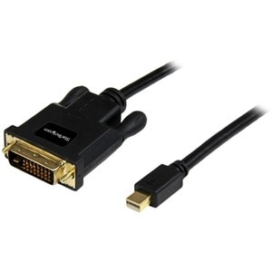 StarTech.com 3ft Mini DisplayPort to DVI Cable, Mini DP to DVI-D Adapter/Converter Cable, 1080p Video, mDP 1.2 to DVI Moni