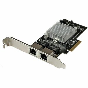 StarTech.com 2 Port Network Card - PCI Express x4 - 8 Gbit/s Data Transfer Rate - 2 Port(s) - 2 x Network (RJ-45) - Twiste