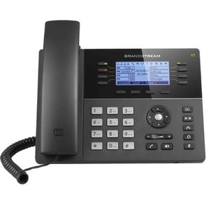 Grandstream GXP1782 IP Phone - Corded - Wall Mountable, Desktop - Black - 8 x Total Line - VoIP - 2 x Network (RJ-45) - Po