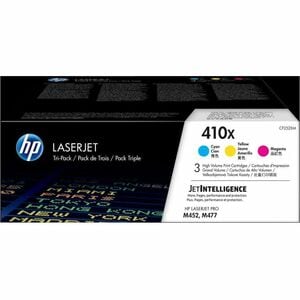 HP 410X Original High Yield Laser Toner Cartridge - Cyan, Magenta, Yellow - 3 / Pack - 5000 Pages Cyan, 5000 Pages Magenta