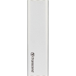 Transcend Drive Enclosure - USB 3.1 Host Interface - UASP Support External - Silver - Aluminum