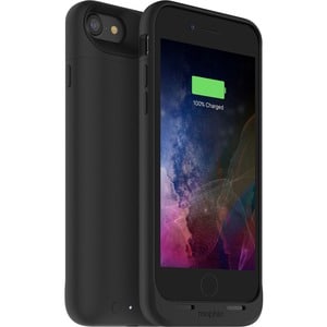 Mophie juice pack air Smartphone Case - For Apple iPhone SE, iPhone SE 2, iPhone 7, iPhone 8 Smartphone - Black - Rubberiz
