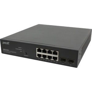 Transition Networks Smart Managed PoE+ Switch - 8 Ports - Manageable - Gigabit Ethernet - 1000Base-X, 10/100/1000Base-T - 