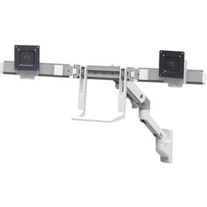 Ergotron Mounting Arm for Monitor, TV - White - 2 Display(s) Supported - 32" Screen Support - 17.50 lb Load Capacity - 100