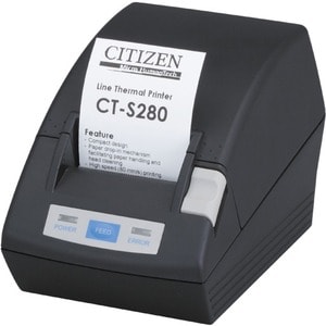 Citizen CT-S280 Desktop Direct Thermal Printer - Two-color - Receipt Print - 48 mm (1.89") Print Width - 80 mm/s Mono - 20