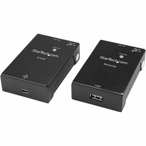 StarTech.com 1 Port USB 2.0 Over Cat5 or Cat6 Extender Kit - 165ft (50m) - USB Extender - USB to Ethernet Extender - Netwo