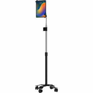 CTA Digital Compact Security Gooseneck Floor Stand for 7-13 Inch Tablets - Up to 13" Screen Support - 7" Height x 17.5" Wi
