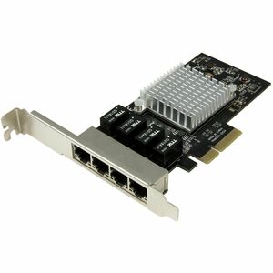 StarTech.com 4-Port Gigabit Ethernet Network Card - PCI Express, Intel I350 NIC - PCI Express x4 - 4 Port(s) - 4 - Twisted