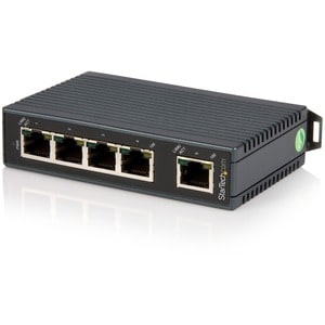 StarTech.com 5-Port Industrial Ethernet Switch - DIN Rail Mountable - 5 Ports - Fast Ethernet - 10/100Base-TX - 2 Layer Su