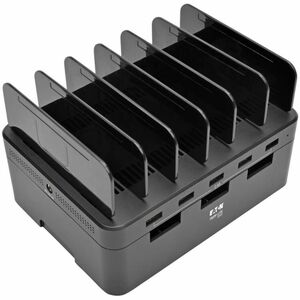 Eaton Tripp Lite Series 5-Port USB Charging Station with Built-In Device Storage, 12V 4A (48W) USB Charger Output - 48 W O