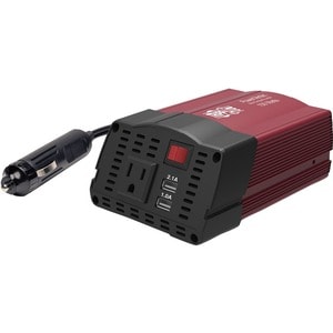 Tripp Lite 150W Compact Car Inverter 12V 120V 2-Port USB Charging 1 Outlet - Input Voltage: 12 V DC - Output Voltage: 5 V 