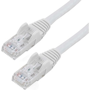 StarTech.com 0.5m White Cat6 Patch Cable with Snagless RJ45 Connectors - Short Ethernet Cable - 0.5 m Cat 6 UTP Cable - Ca