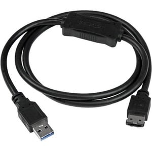 StarTech.com USB 3.0 to eSATA HDD / SSD / ODD Adapter Cable - 3ft eSATA Hard Drive to USB 3.0 Adapter Cable - SATA 6 Gbps 