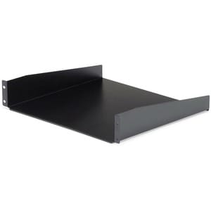 StarTech.com Universal CABSHELF 2U Rackmount Rack-Regal - 482,60 mm Rack Width - Schwarz - TAA-konform - Kalt gewalzter St
