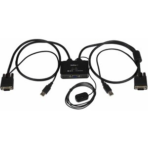 StarTech.com KVM-Switchbox - 2 Computer - 1 Lokaler Benutzer(n) - 2048 x 1536 - 2 x USB - 1 x VGA