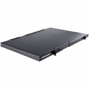 StarTech.com 1U Rackmount Rack-Regal - 482,60 mm Rack Width - Schwarz - TAA-konform - SPCC - 79,83 kg Static/Stationary We