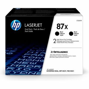 HP 87X (CF287XD) Original Alto Yield Laser Cartucho de toner - Preto - 2 / Cartão - Laser - Alto Yield - 2 / Caixa