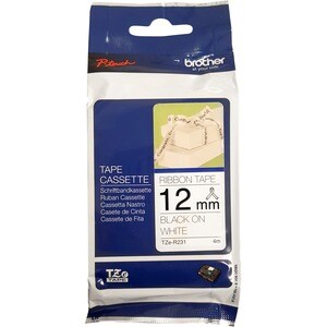 Brother Direct Thermal Printable Ribbon - White - 12 mm x 4 m