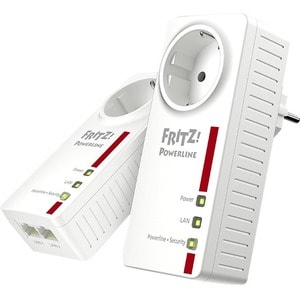 FRITZ!Powerline 1220E Set Edition International. Maximum data transfer rate: 1200 Mbit/s, Power plug: Type F, Ethernet LAN