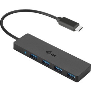 i-tec Advance USB-C Slim Passive HUB 4 Port, USB 3.2 Gen 2 (3.1 Gen 2) Type-C, USB 3.2 Gen 1 (3.1 Gen 1) Type-A, 5000 Mbit