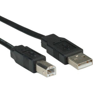 Roline 80 cm USB Datentransferkabel für Notebook - Zweiter Anschluss: 1 x USB 2.0 Type B - Male - 480 Mbit/s - Abschirmung