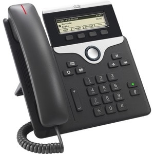 Téléphone IP Cisco 7811 - Filaire - Fixation au mur, Bureau - Charbon - 1 x Ligne Totale - VoIP - 2 x Réseau (RJ-45) - PoE