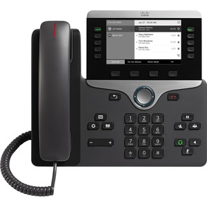 Cisco 8811 IP Phone - Corded - Wall Mountable, Desktop - Charcoal - 5 x Total Line - VoIP - User Connect License, Unified 