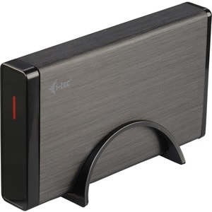 i-tec MySafe Drive Enclosure - USB 3.0 Host Interface External - Black - 1 x Total Bay - 1 x 3.5" Bay - Aluminium