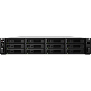 Synology RX1217RP Drive Enclosure - Infiniband Host Interface Rack-mountable - 12 x HDD Supported - 12 x SSD Supported - 1