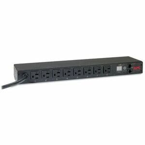 APC NetShelter Metered Rack PDU, 1U, 20A, 120V, 8 NEMA 5-20 outlet - Metered - NEMA L5-20P - 8 x NEMA 5-20R - 100 V, 120 V