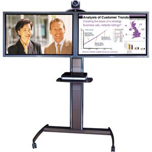 Unicol Avecta Höhenverstellbar Monitorständer - Bildschirmgröße: Bis zu 144,8 cm (57 Zoll) - 70 kg TragfähigkeitDisplay Ty