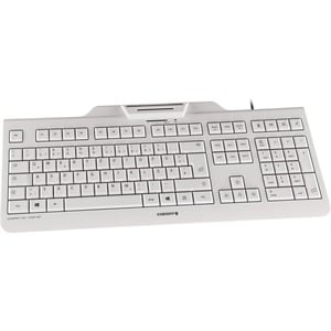 CHERRY KC 1000 SC Keyboard - Cable Connectivity - USB Interface - Black - Mechanical Keyswitch - Smart Card Reader -  Nord
